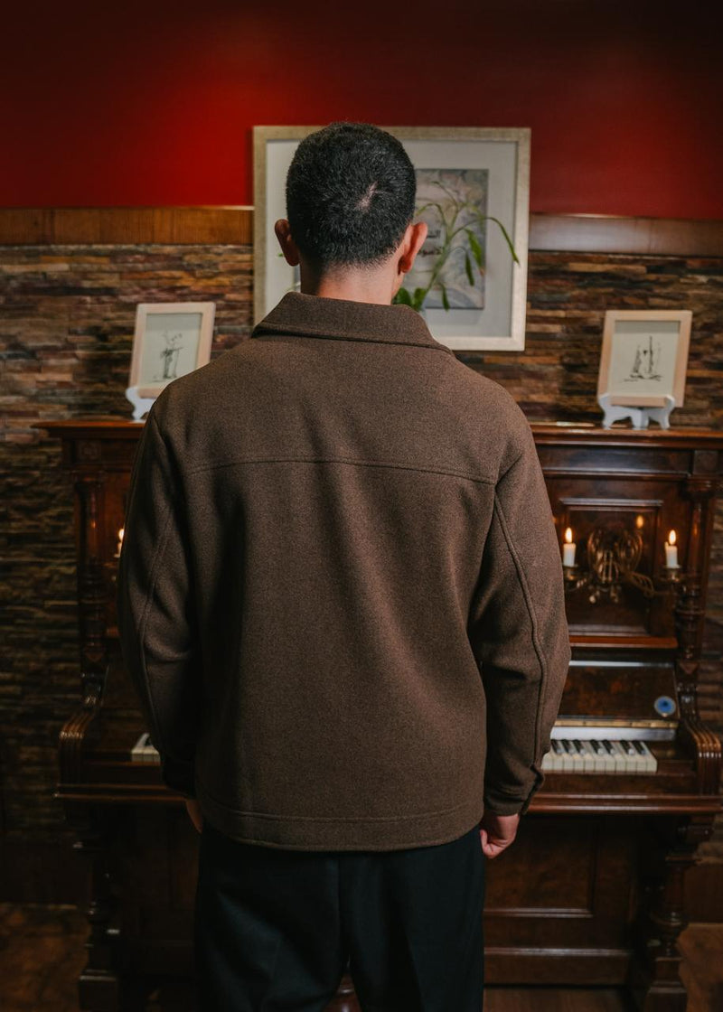 Brown Wool Jacket product-only mockup