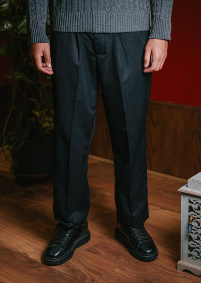 HeavyWeight Black Tailored Pants