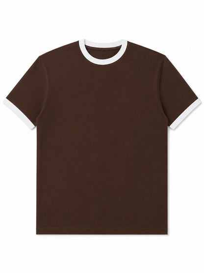 Brown Ringer Tee