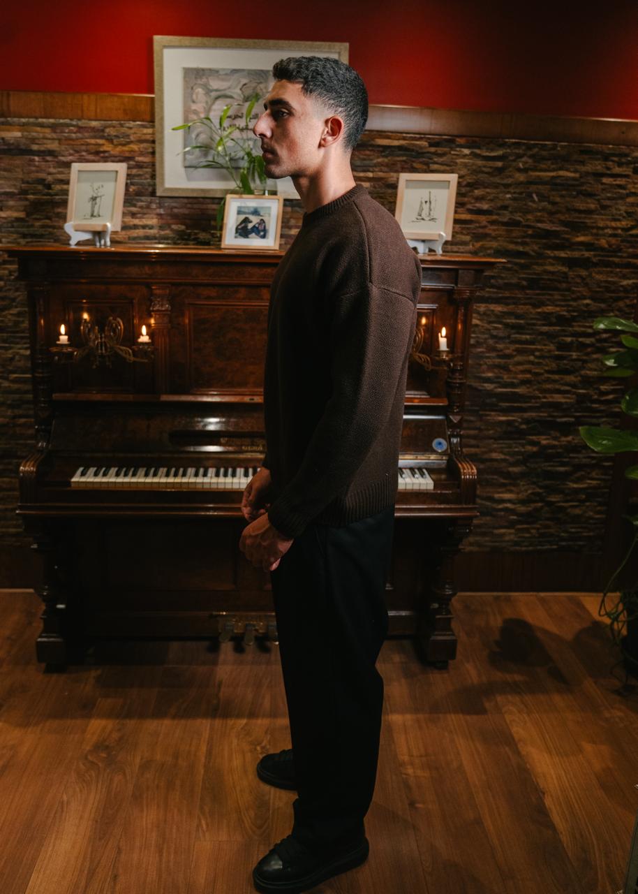 Brown Knitted Sweater