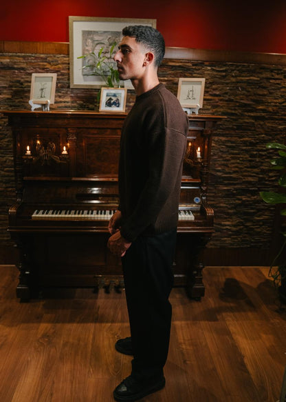 Brown Knitted Sweater