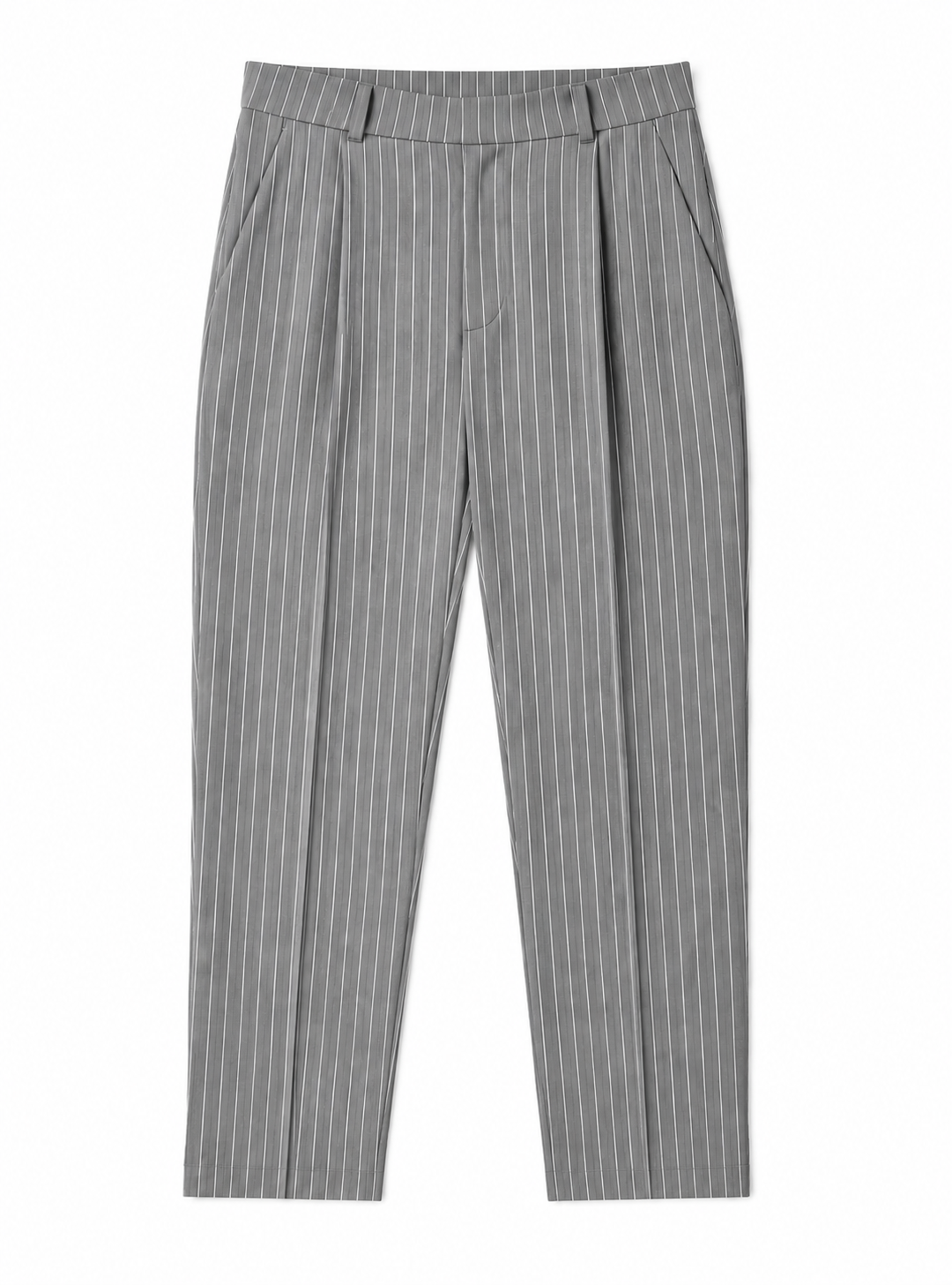 Grey Pinstriped Pants