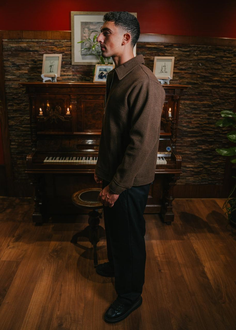 Brown Wool Jacket product-only mockup