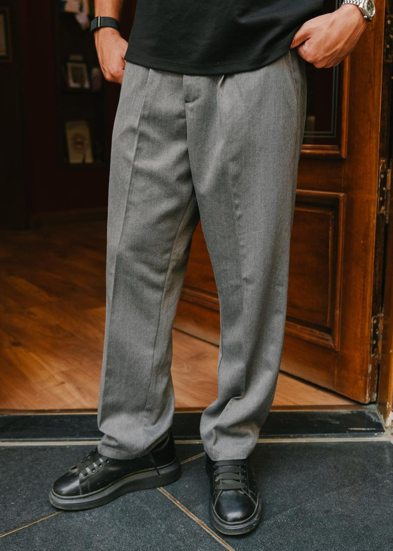 HeavyWeight Grey Tailored Pants
