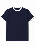 Navy Ringer Tee