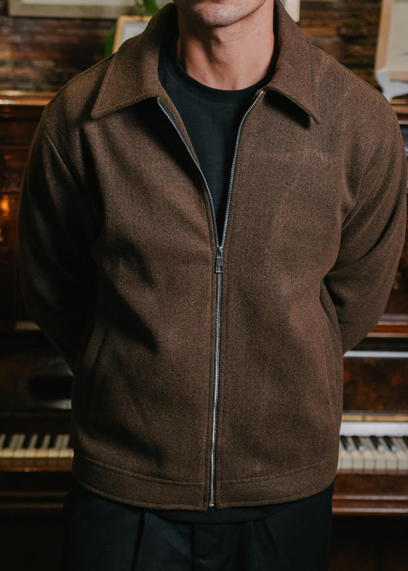 Brown Wool Jacket product-only mockup