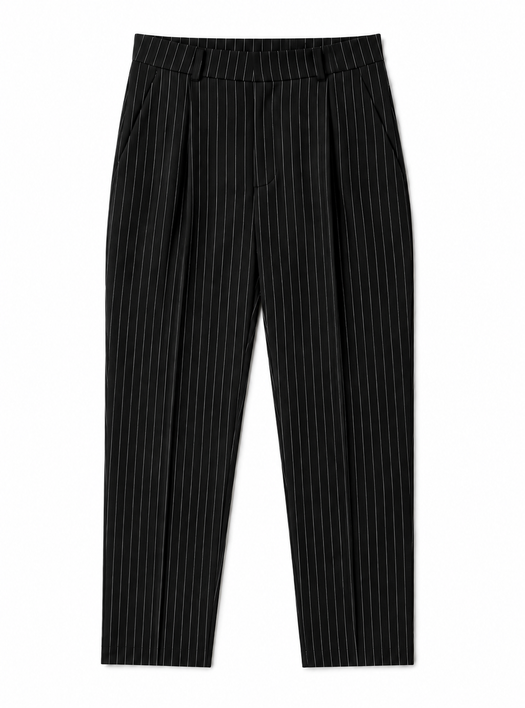 Black Pinstriped Pants