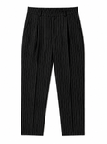 Black Pinstriped Pants