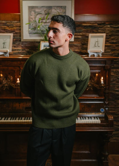 Olive Knitted Sweater