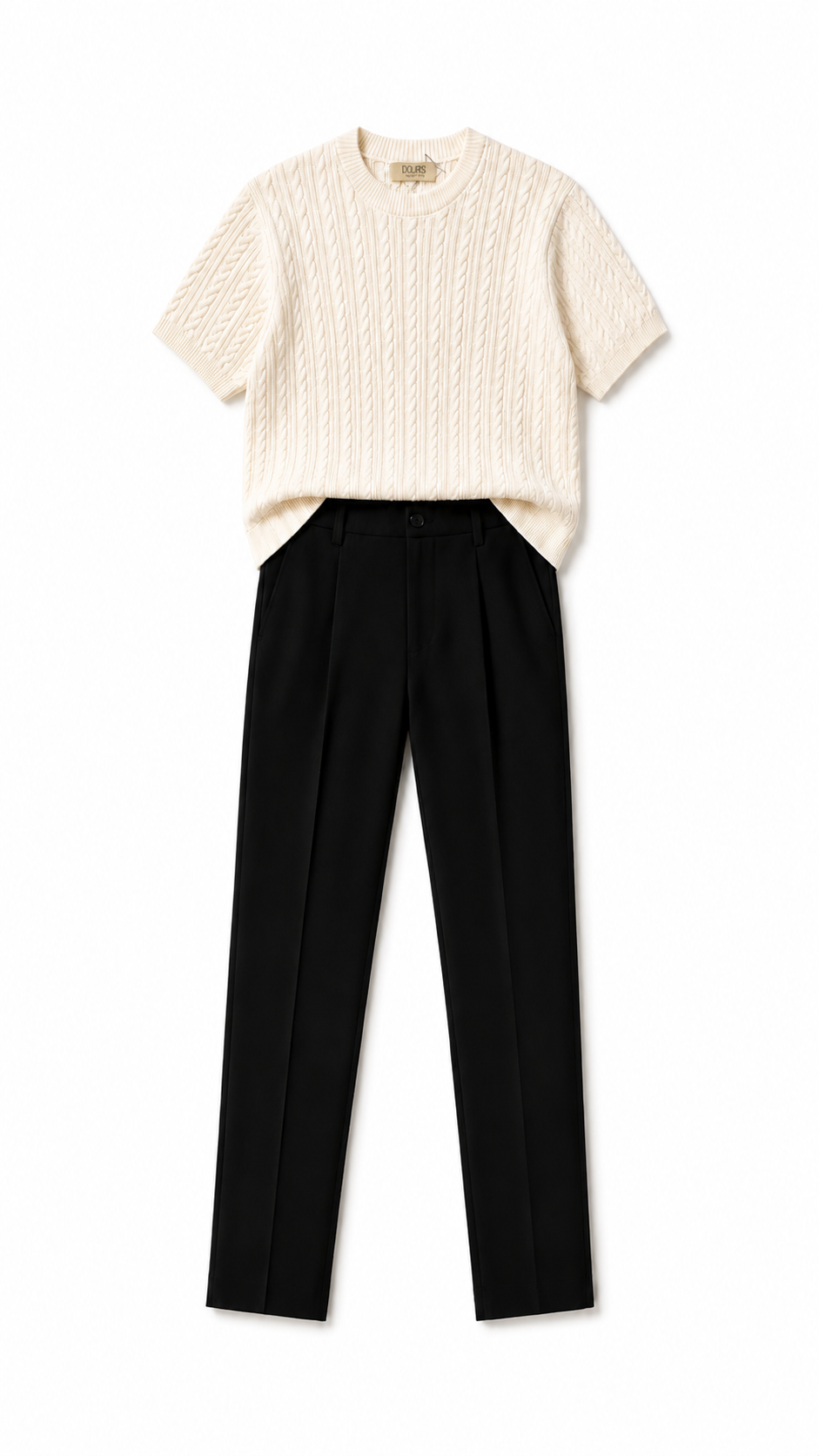 Cream Cable Knit+Tailored
