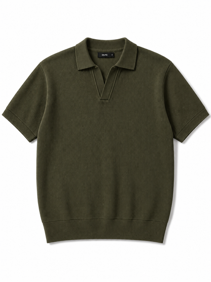 Olive Knitted Polo