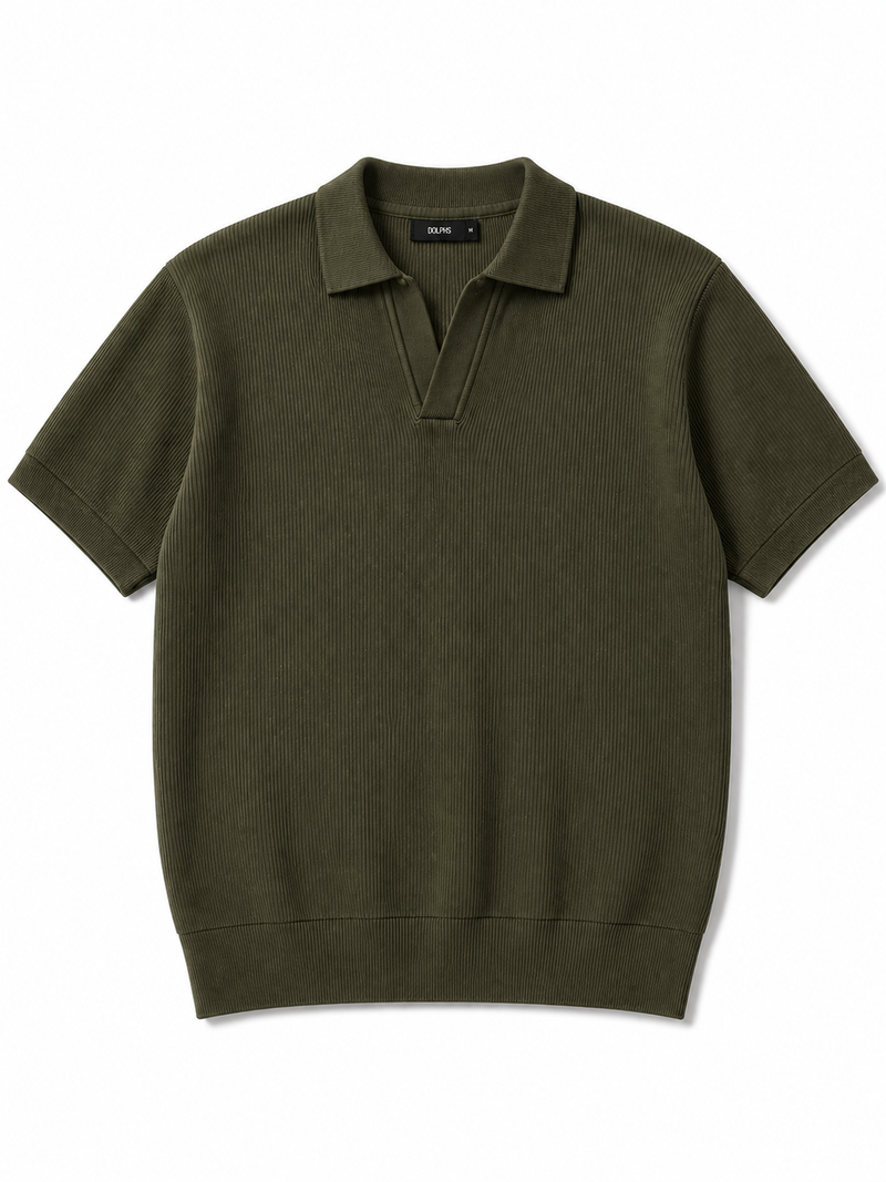 Olive Knitted Polo