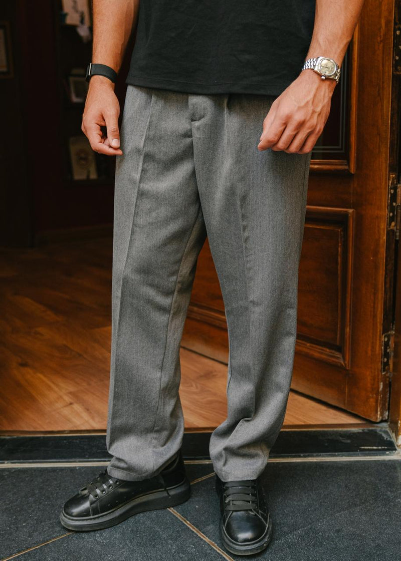 HeavyWeight Grey Tailored Pants