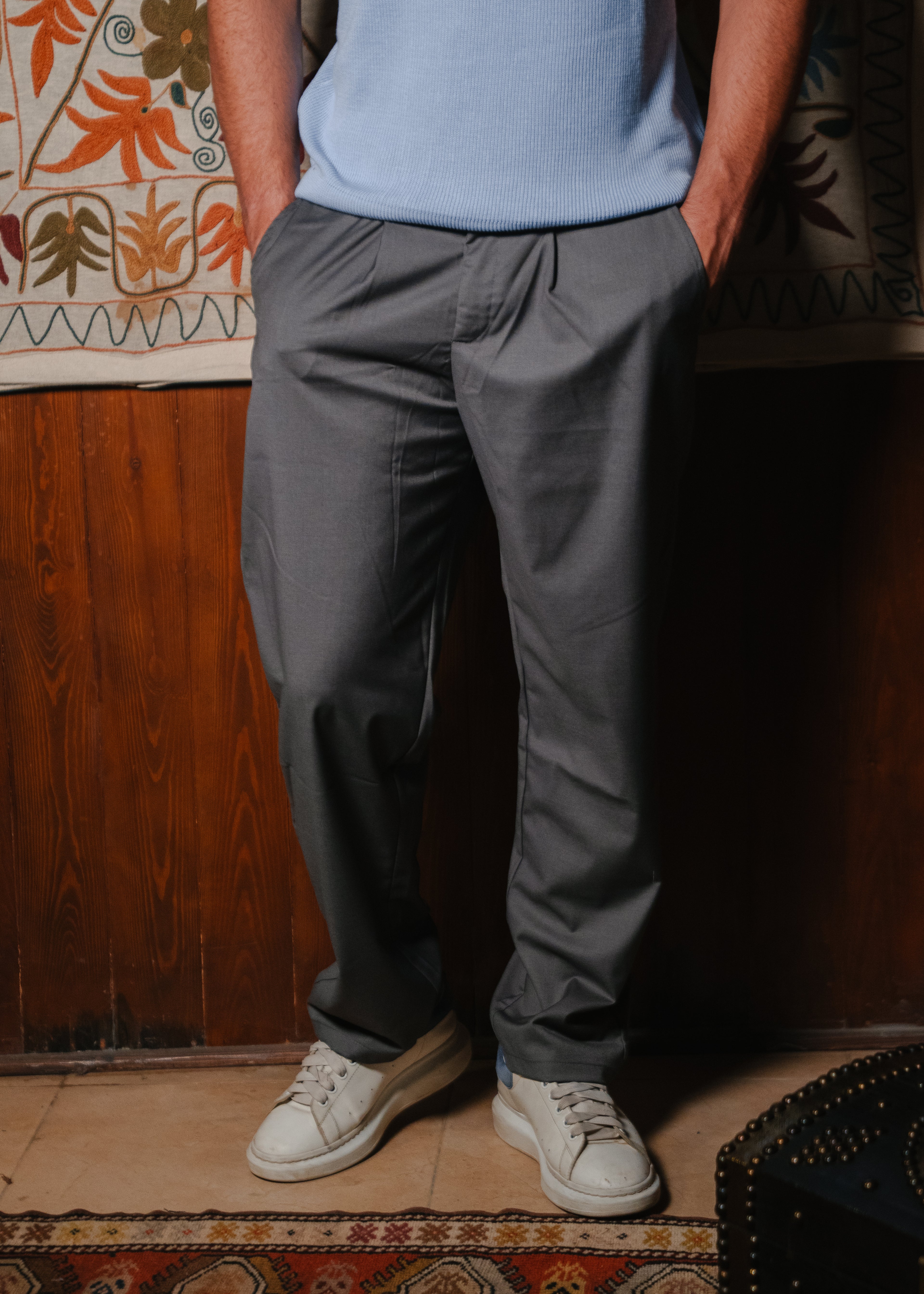 Grey Tailored Pants