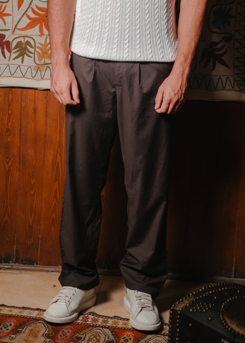 Brown Tailored Pants