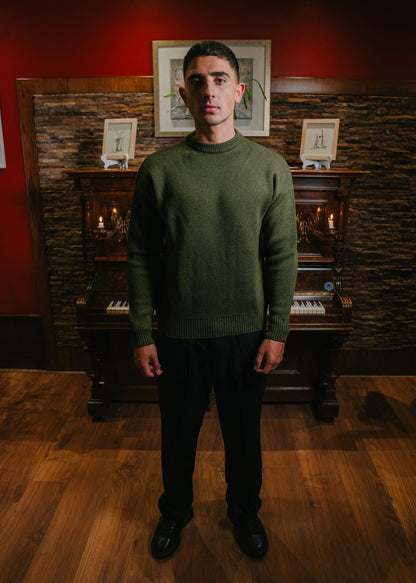 Olive Knitted Sweater