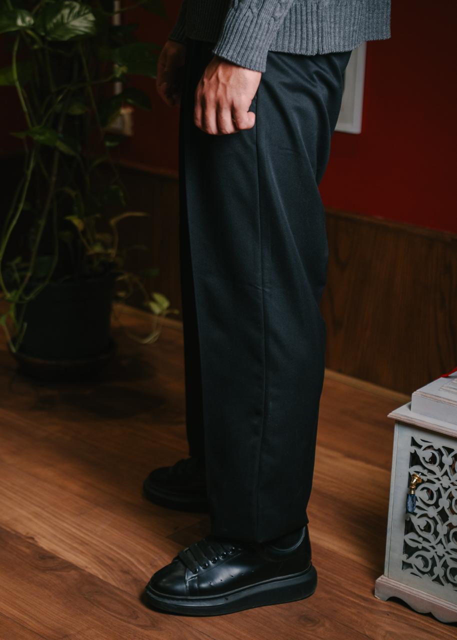HeavyWeight Black Tailored Pants