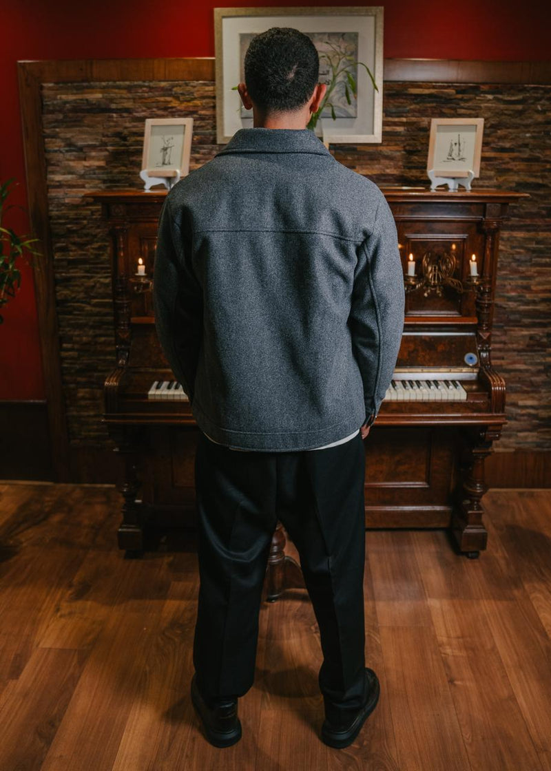 Grey Wool Jacket product-only mockup