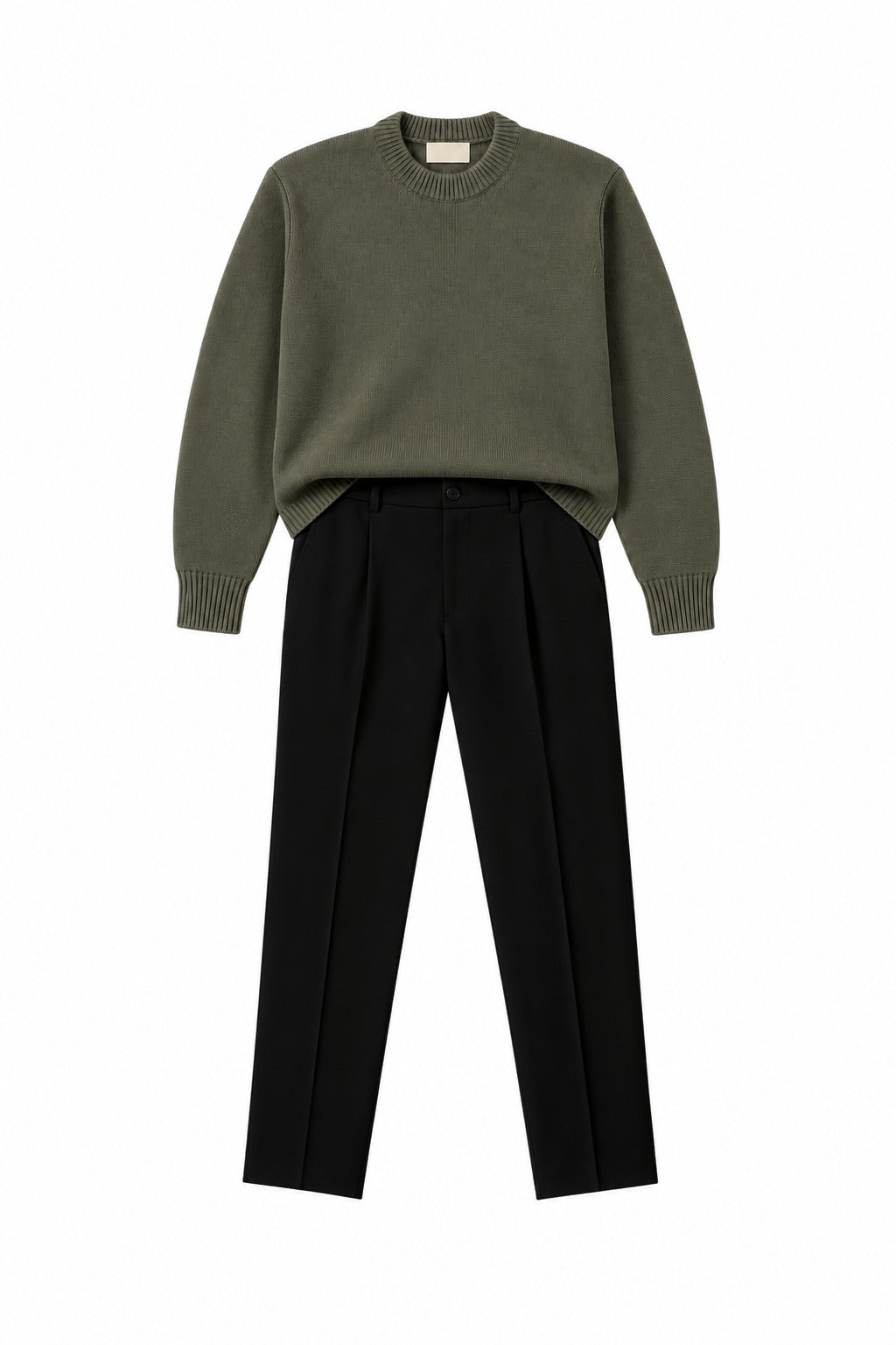 Olive Sweater+B Tailored