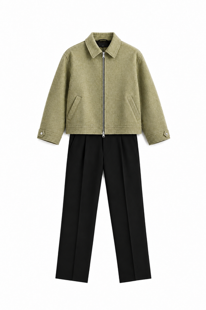 Sage Green Wool Jacket+B Tailored