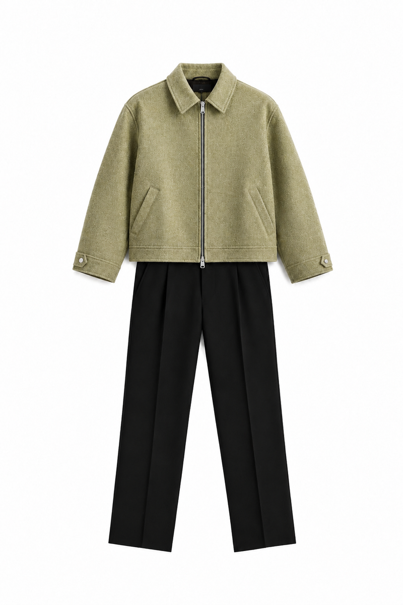 Sage Green Wool Jacket+B Tailored