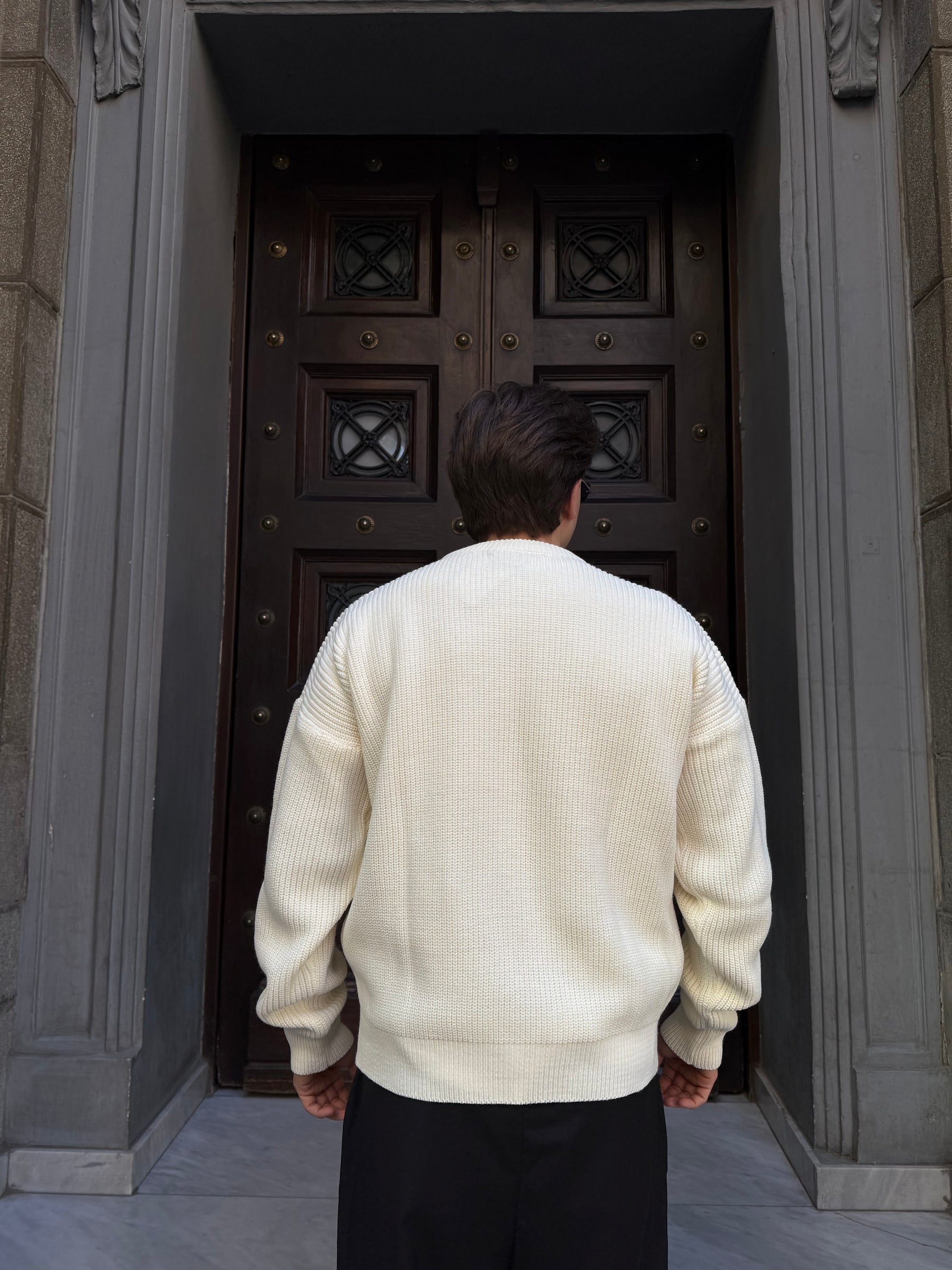 Cream Knitted Sweater