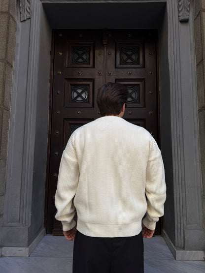 Cream Knitted Sweater