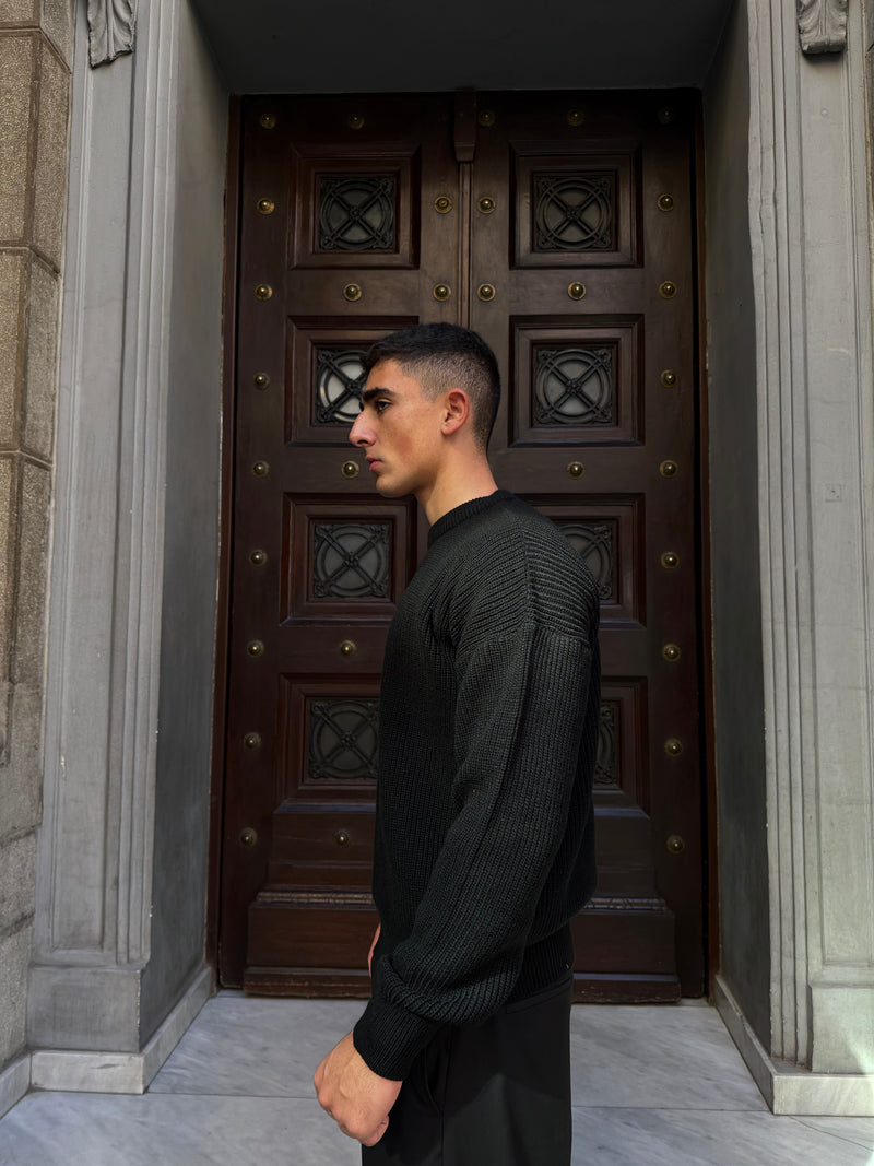 Black Knitted Sweater