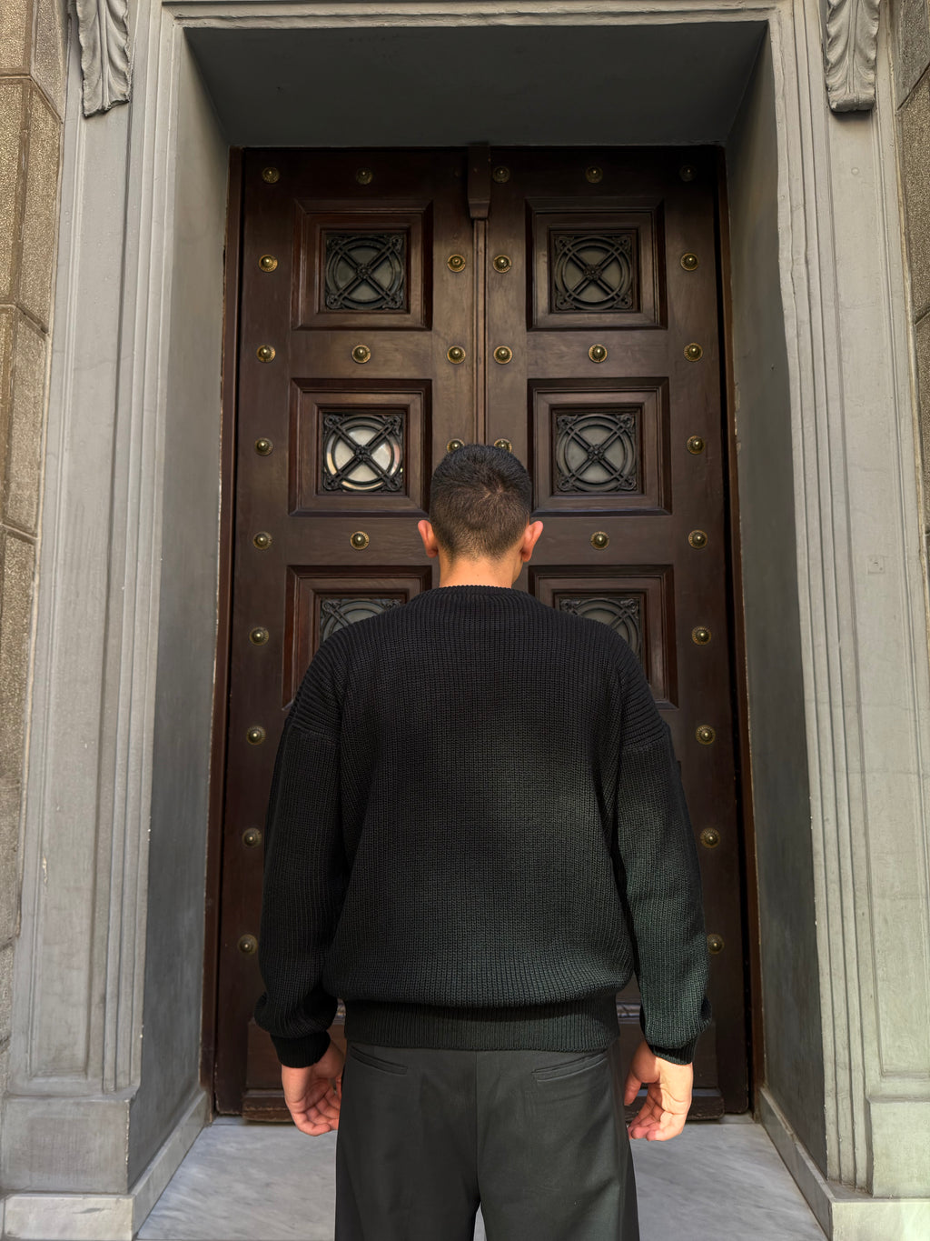 Black Knitted Sweater