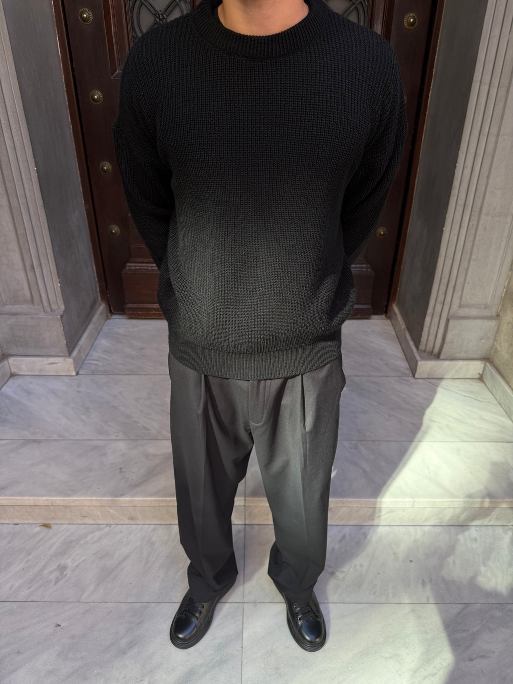 Black Knitted Sweater