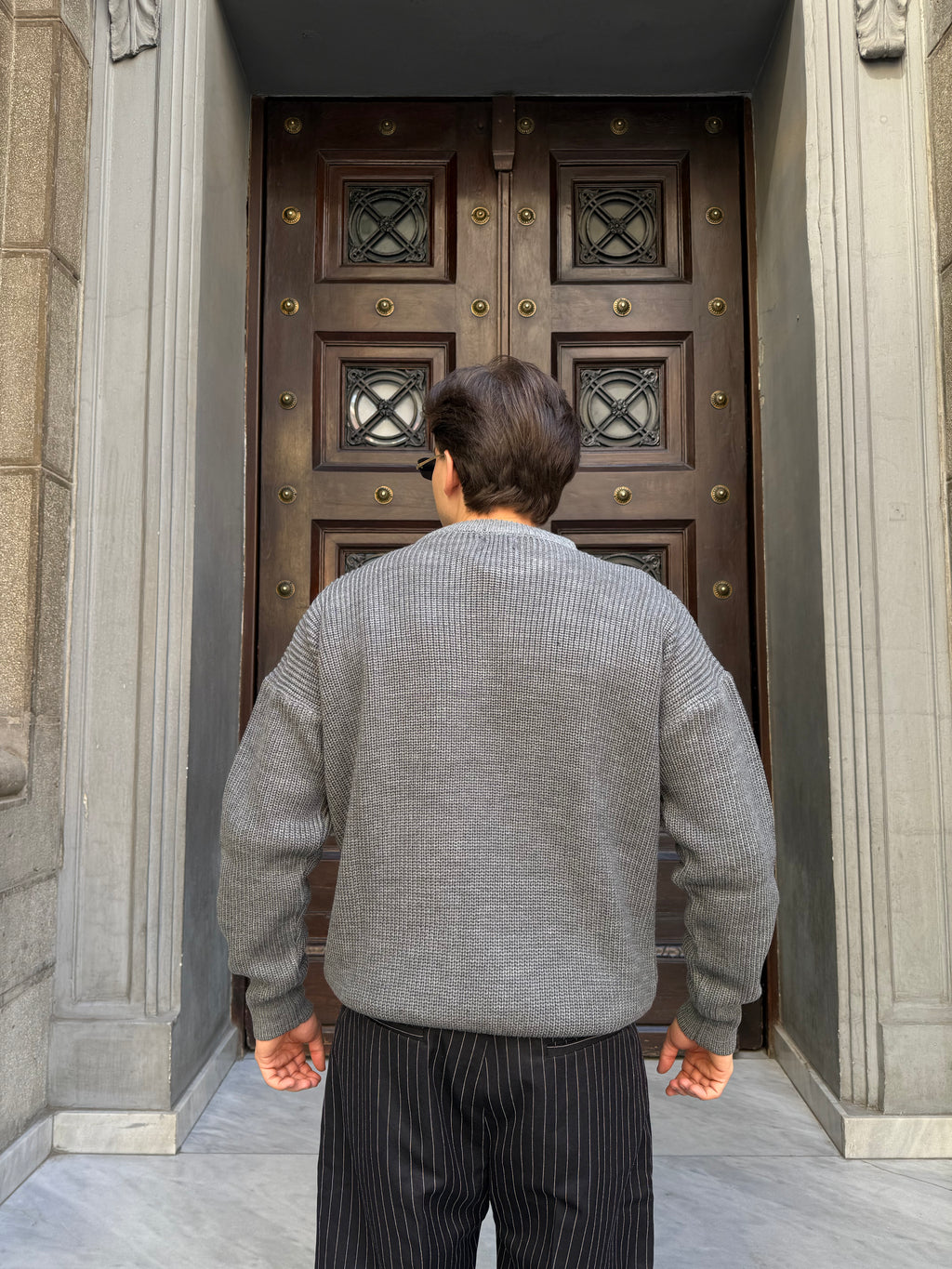 Grey Knitted Sweater