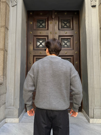 Grey Knitted Sweater