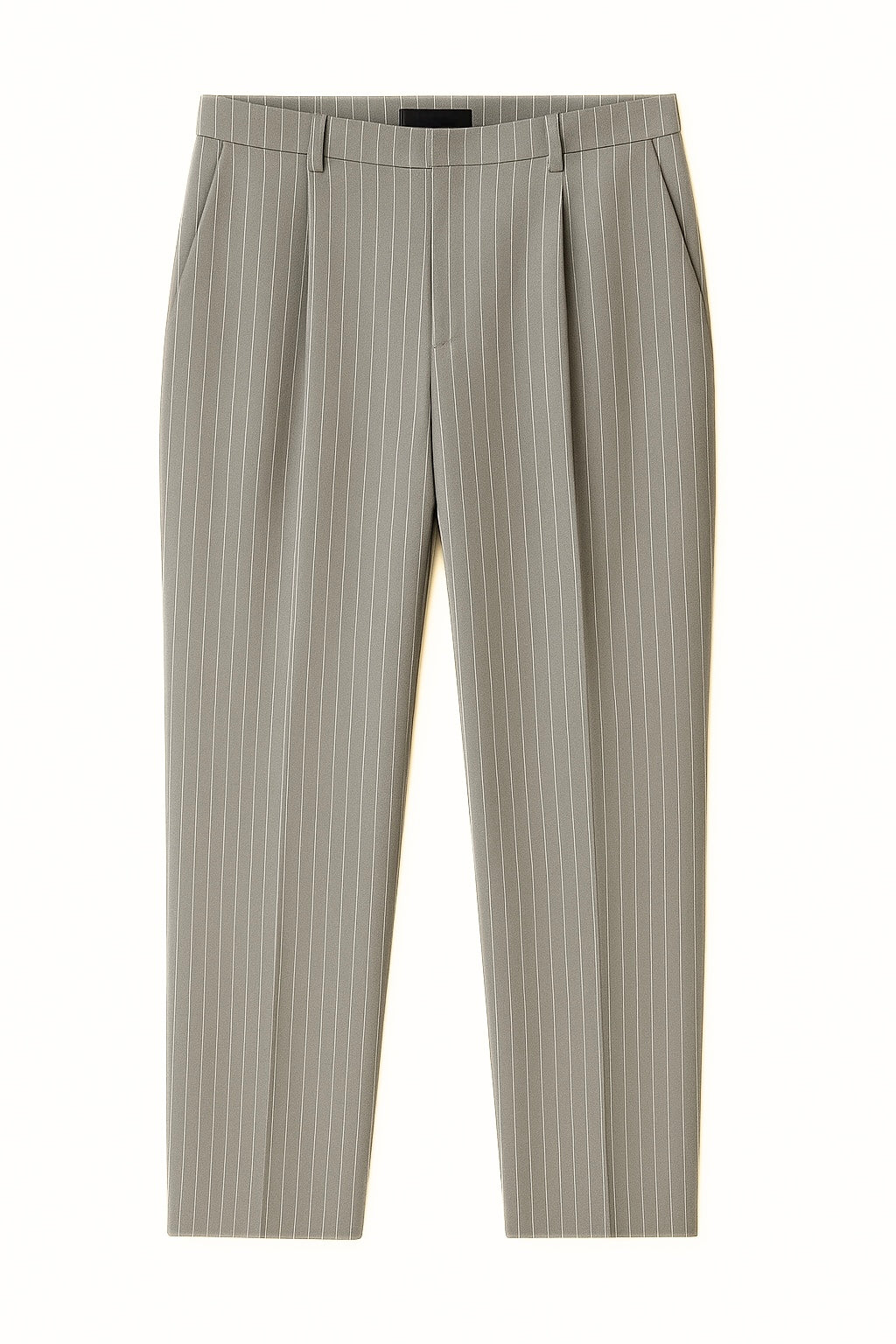 Grey Pinstriped Pants