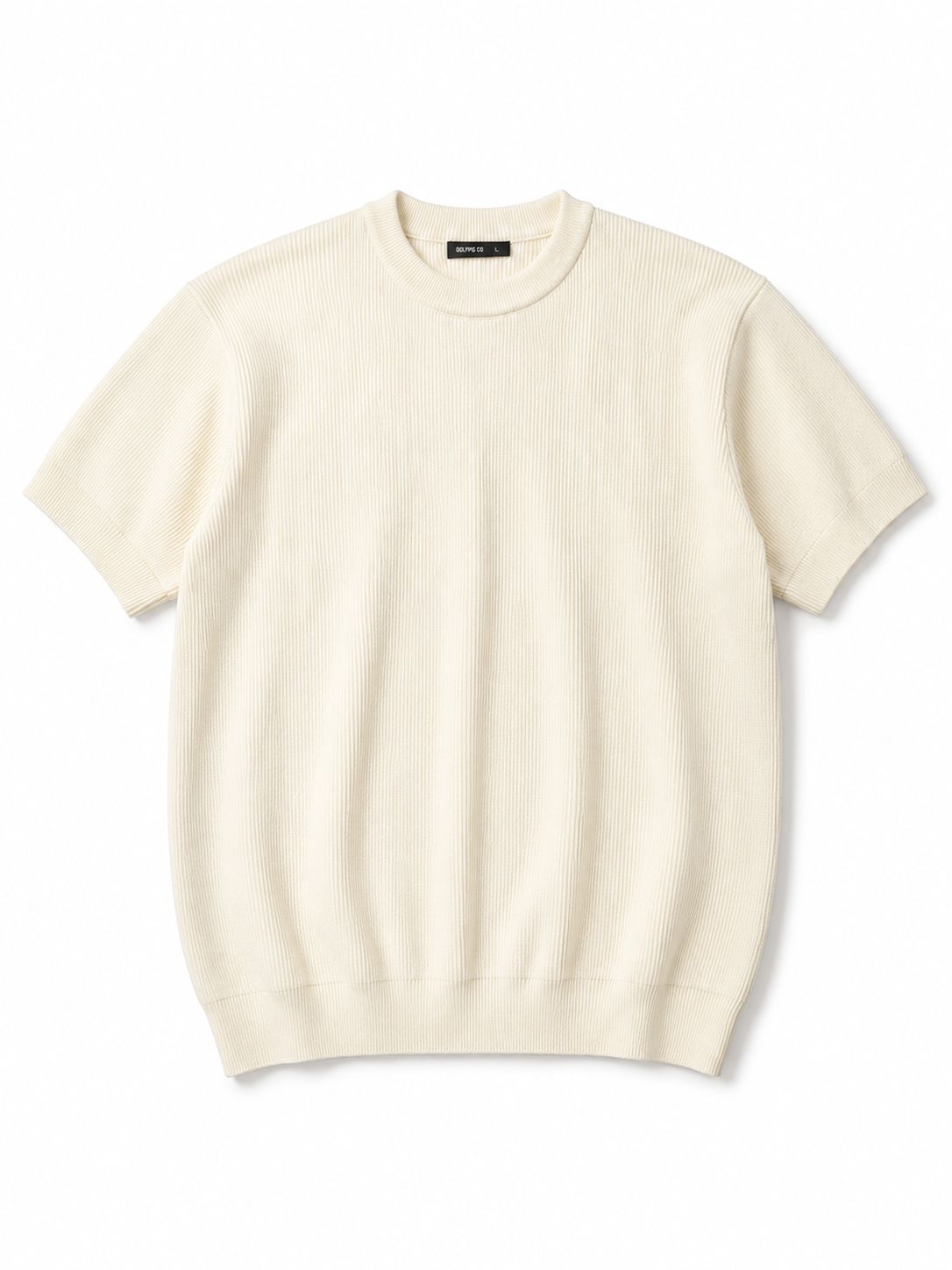 Off-White Round Knitted T-shirt