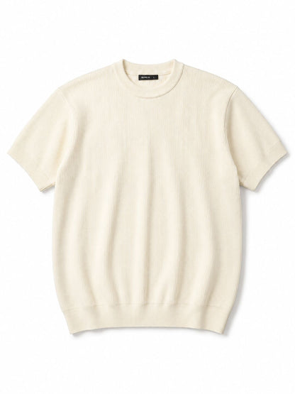 Off-White Round Knitted T-shirt