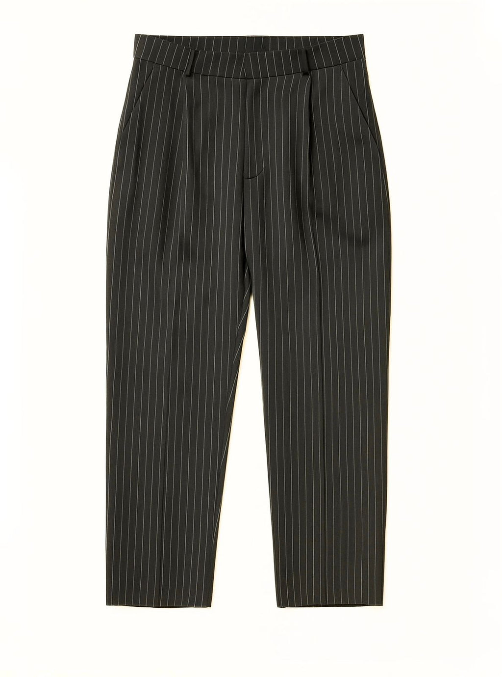 Black Pinstriped Pants