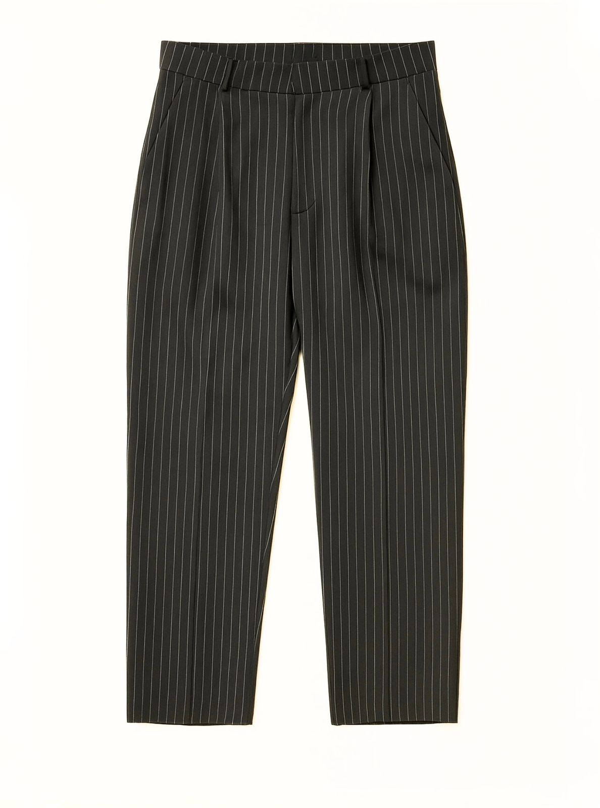 Black Pinstriped Pants