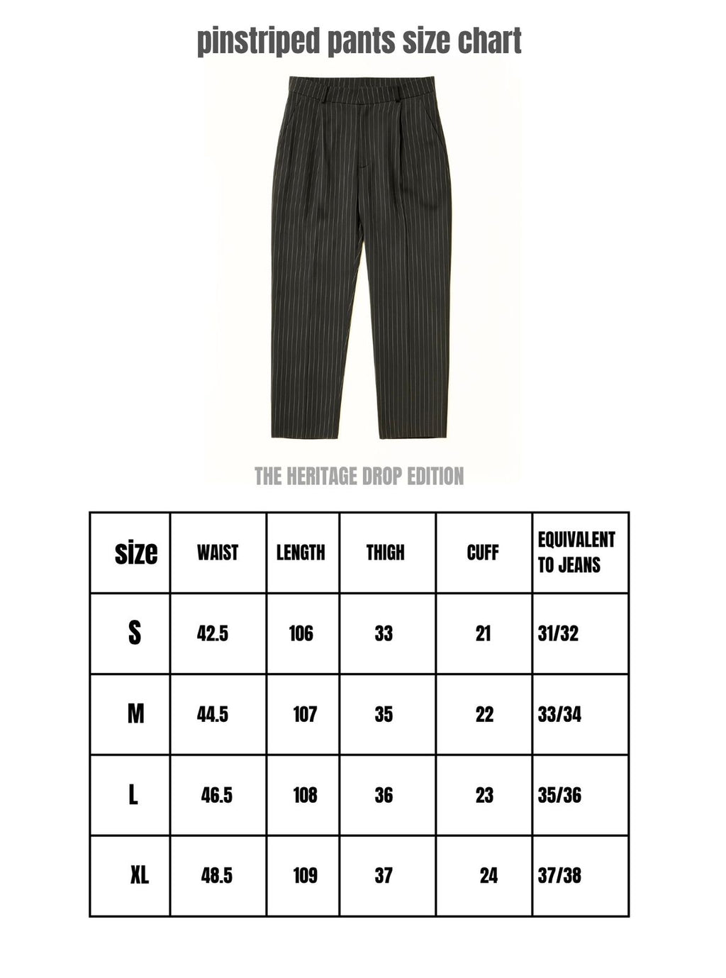 Grey Pinstriped Pants