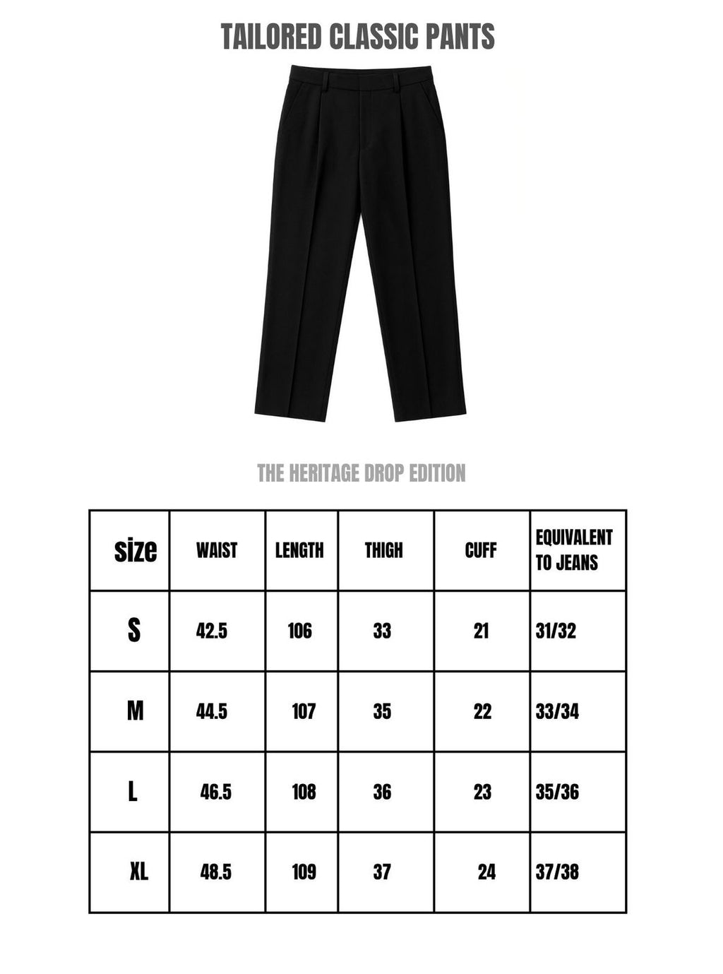 Black Tailored Pants