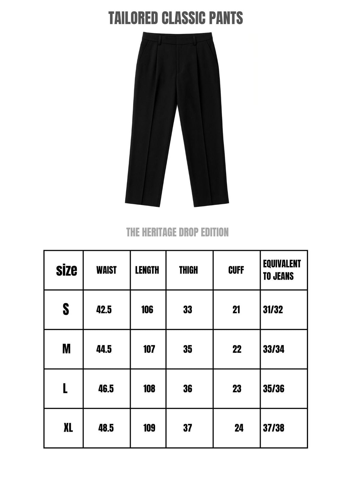 Black Tailored Pants