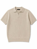 Beige Knitted Polo