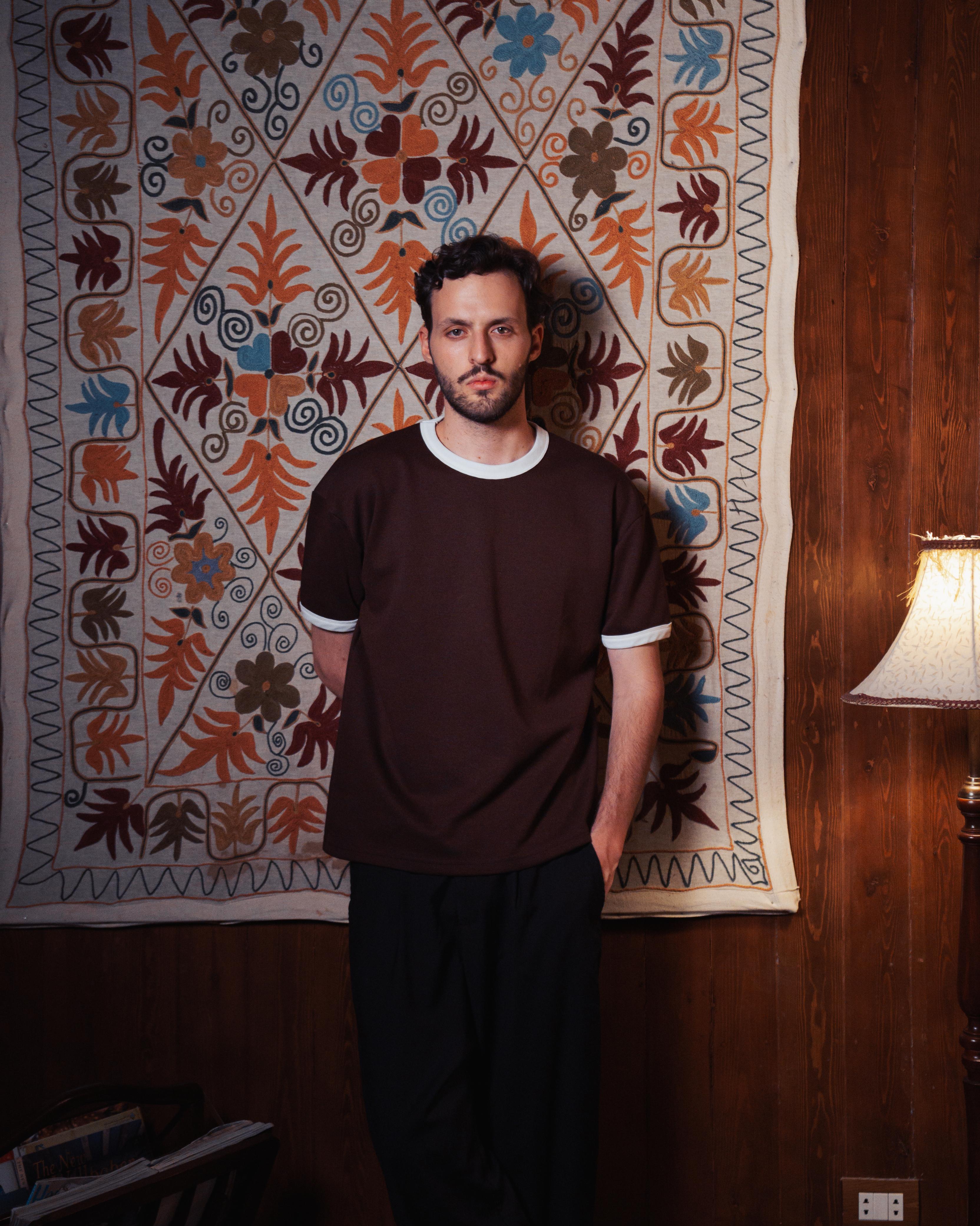 Brown Ringer Tee