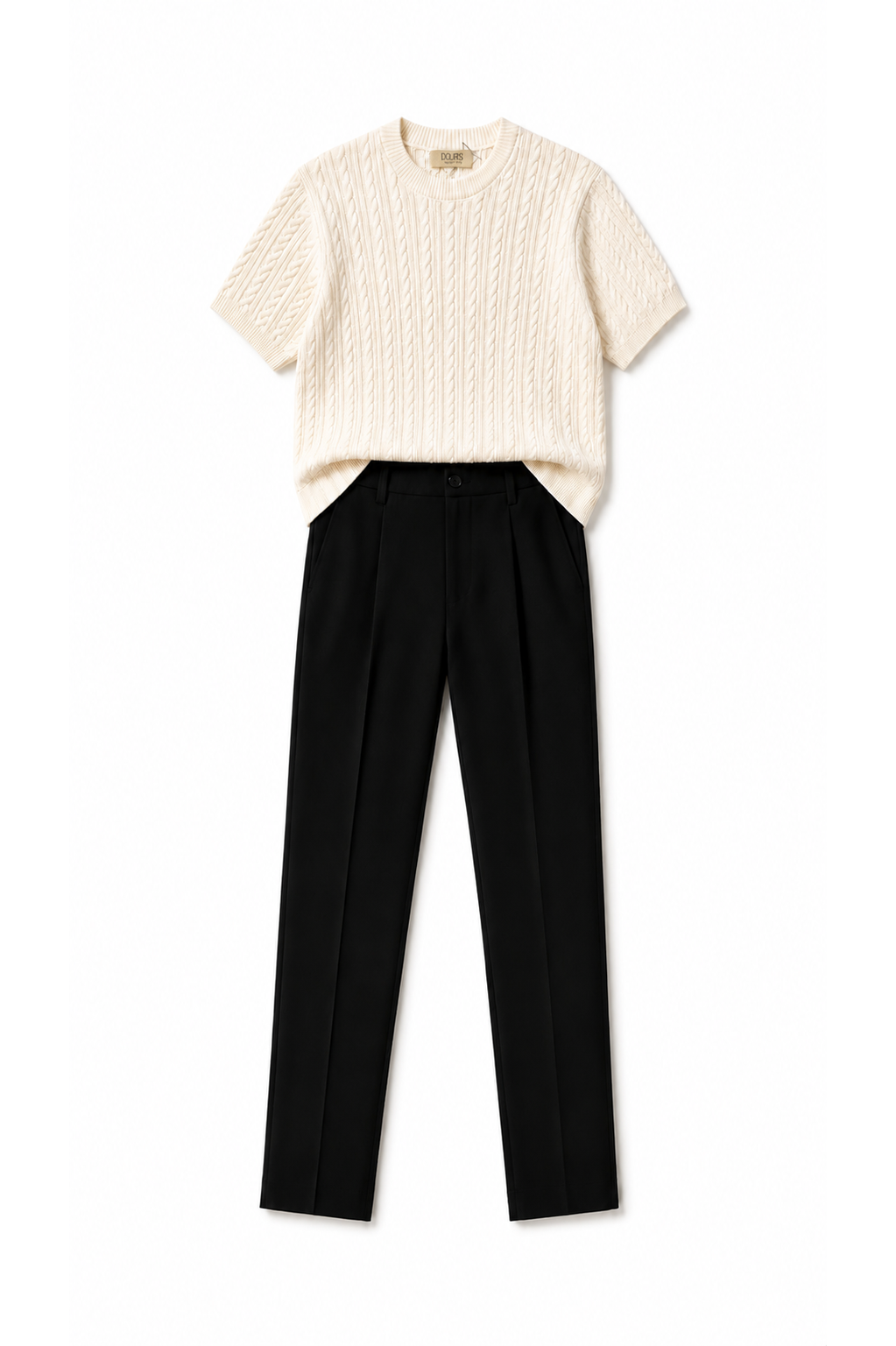 Cream Cable Knit+Tailored