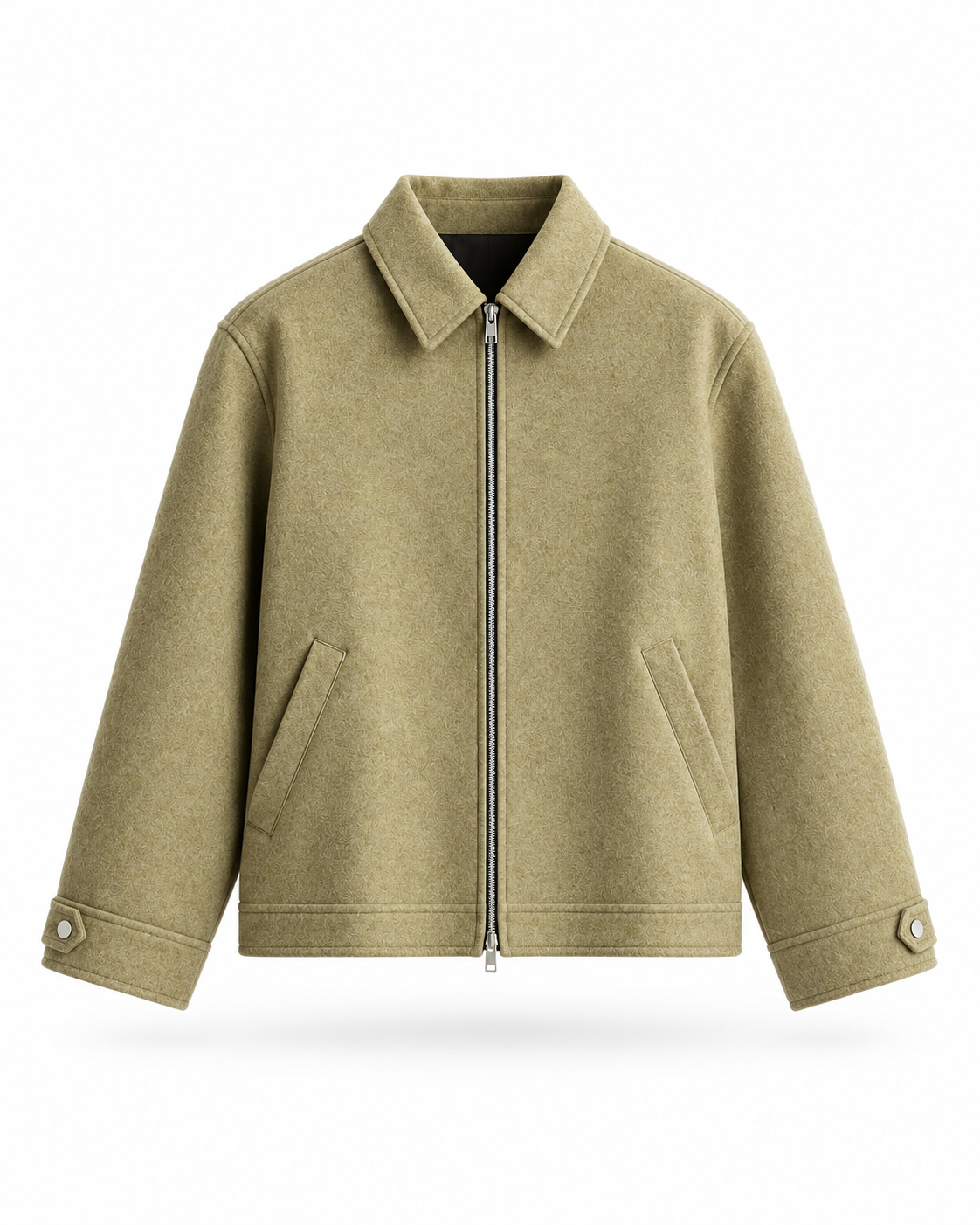 Pistachio Wool Jacket product-only mockup
