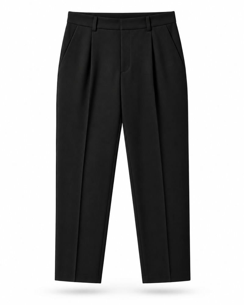 HeavyWeight Black Tailored Pants product-only mockup
