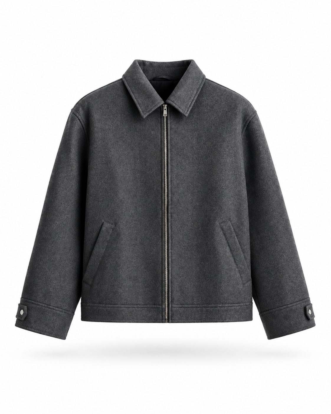 Grey Wool Jacket product-only mockup