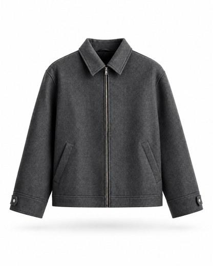 Grey Wool Jacket product-only mockup